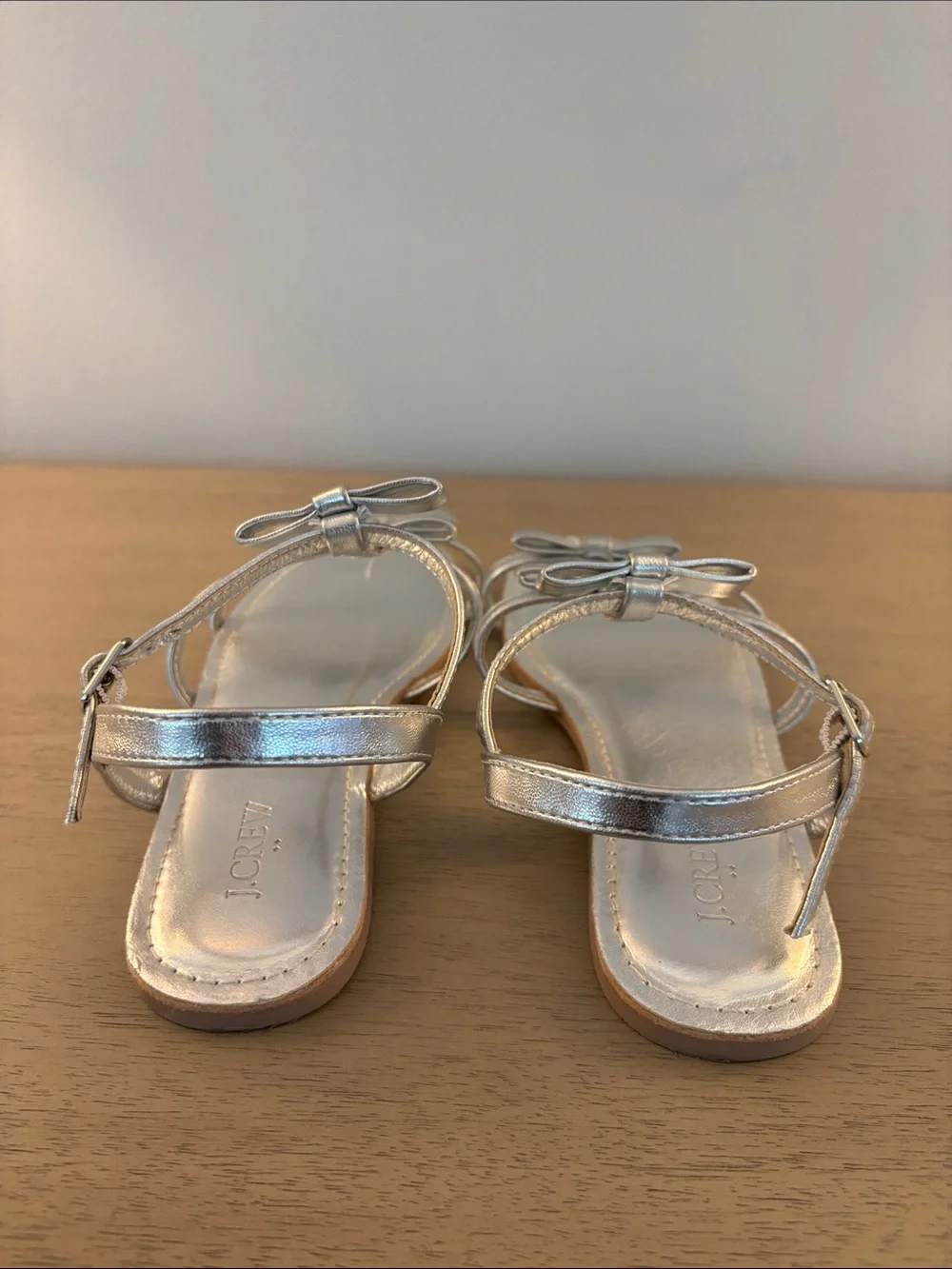 J. Crew Factory shiny silver